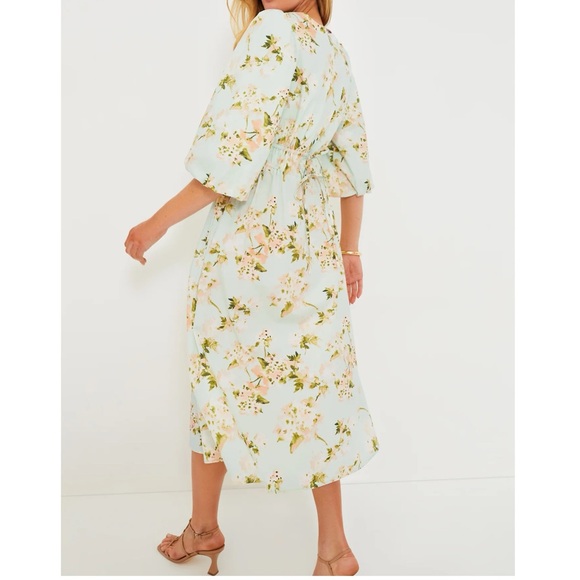 TUCKERNUCK Aqua Watercolor Marlena Dress LARGE - Picture 4 of 14